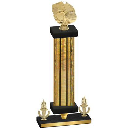 Premium Single Gold Glacier Victory Basketball Trophy