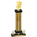Premium Single Gold Glacier Year Pickleball Trophy
