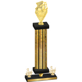 Premium Single Gold Glacier Third Place Pickleball Trophy