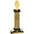 Premium Single Gold Glacier Fourth Place Pickleball Trophy