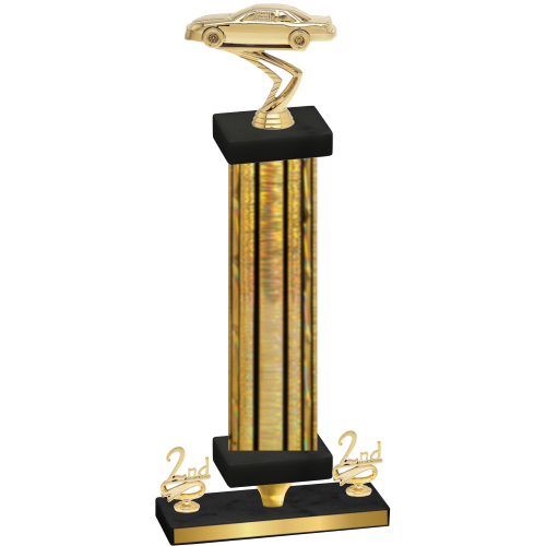 Premium Single Gold Glacier Second Place Cars Trophy