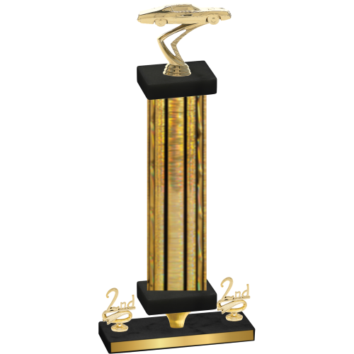 Premium Single Gold Glacier Second Place Cars Trophy