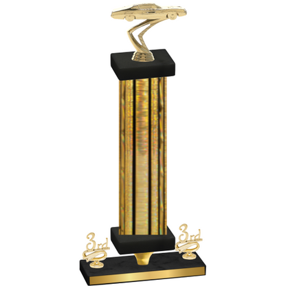 Premium Single Gold Glacier Third Place Cars Trophy