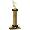 Premium Single Gold Glacier Second Place Basketball Trophy