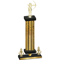 Premium Single Gold Glacier Victory Archery Trophy