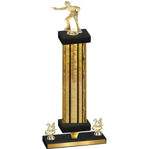 Premium Single Gold Glacier Year Shooter Trophy