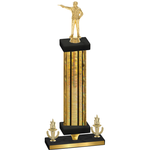 Premium Single Gold Glacier Victory Shooter Trophy