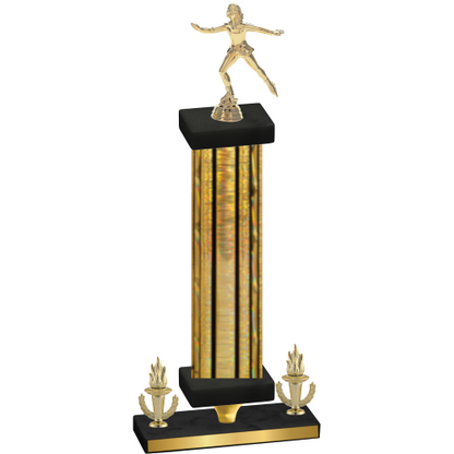Premium Single Gold Glacier Victory Skater Trophy