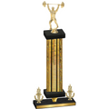 Premium Single Gold Glacier Victory Weights Trophy