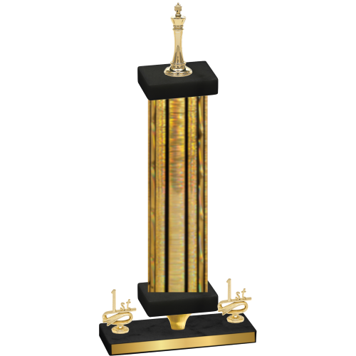 Premium Single Gold Glacier First Place Chess Trophy
