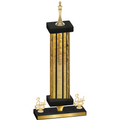 Premium Single Gold Glacier Third Place Chess Trophy
