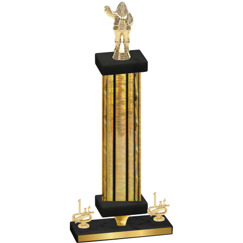 Premium Single Gold Glacier First Place Holiday Trophy
