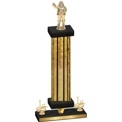 Premium Single Gold Glacier First Place Holiday Trophy