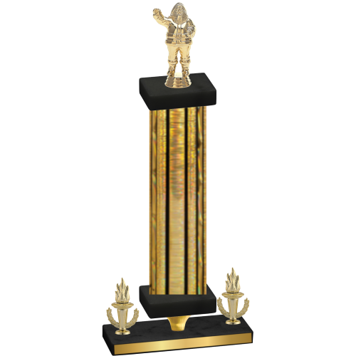 Premium Single Gold Glacier Victory Holiday Trophy