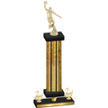 Premium Single Gold Glacier Second Place Basketball Trophy