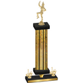 Premium Single Gold Glacier First Place Majorette Trophy
