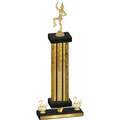 Premium Single Gold Glacier Second Place Majorette Trophy