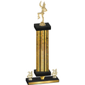 Premium Single Gold Glacier Year Majorette Trophy