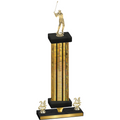 Premium Single Gold Glacier Year Golf Trophy