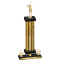 Premium Single Gold Glacier Fourth Place Golf Trophy