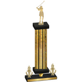 Premium Single Gold Glacier Victory Golf Trophy