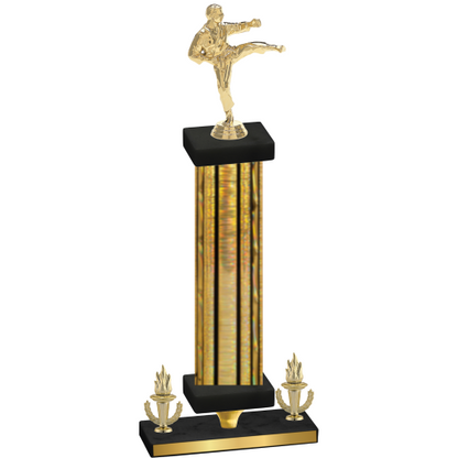 Premium Single Gold Glacier Victory Karate Trophy