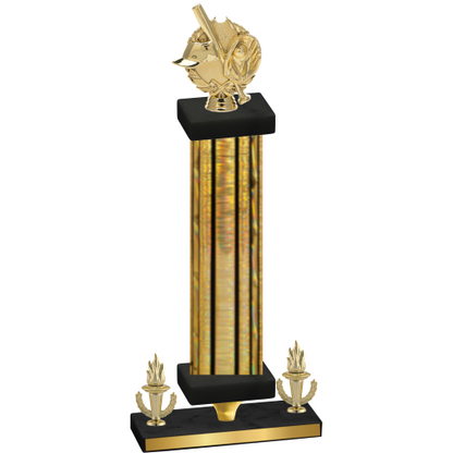 Premium Single Gold Glacier Victory Baseball Trophy
