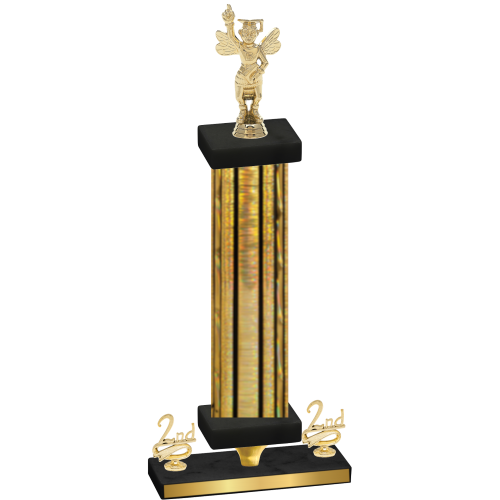 Premium Single Gold Glacier Second Place Academics Trophy