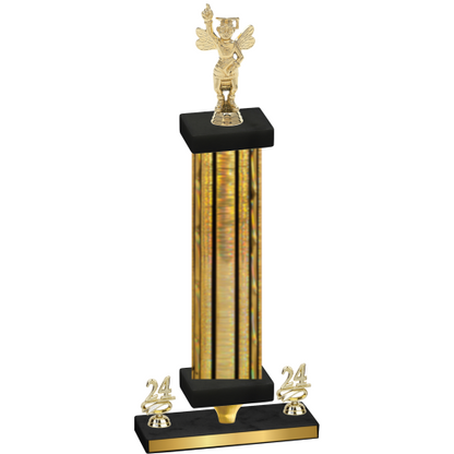 Premium Single Gold Glacier Year Academics Trophy