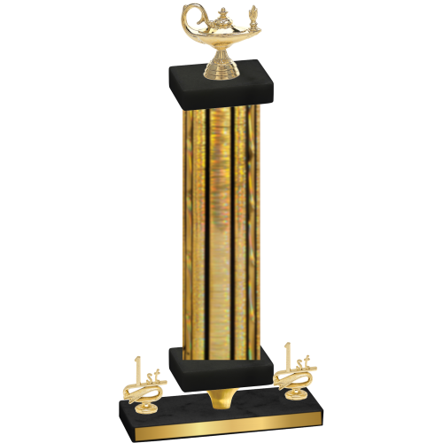 Premium Single Gold Glacier First Place Academics Trophy