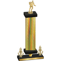 Premium Single Gold Carbon Fiber Victory Rugby Trophy