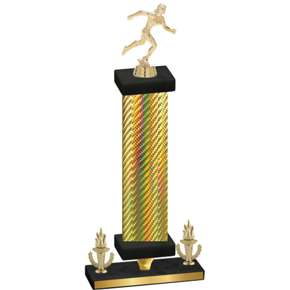 Premium Single Gold Carbon Fiber Victory Running Trophy