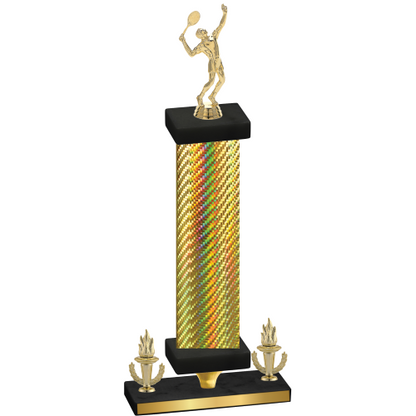 Premium Single Gold Carbon Fiber Victory Tennis Trophy