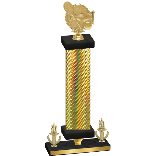 Premium Single Gold Carbon Fiber Victory Tennis Trophy