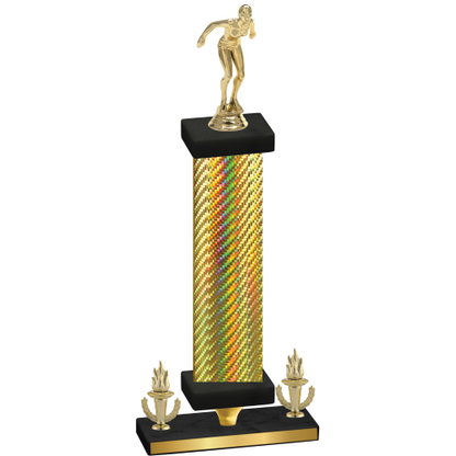 Premium Single Gold Carbon Fiber Victory Tennis Trophy