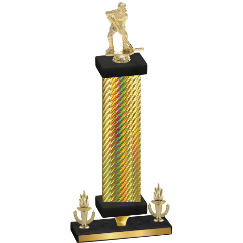 Premium Single Gold Carbon Fiber Victory Hockey Trophy