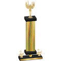 Premium Single Gold Carbon Fiber Second Place Victory Trophy
