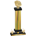 Premium Single Gold Carbon Fiber First Place Basketball Trophy