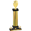 Premium Single Gold Carbon Fiber First Place Pickleball Trophy