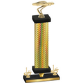 Premium Single Gold Carbon Fiber First Place Cars Trophy