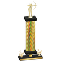 Premium Single Gold Carbon Fiber Third Place Archery Trophy