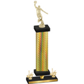Premium Single Gold Carbon Fiber First Place Basketball Trophy
