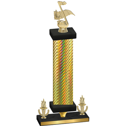 Premium Single Gold Carbon Fiber Victory Music Trophy