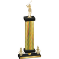 Premium Single Gold Carbon Fiber Victory Golf Trophy