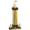 Premium Single Gold Carbon Fiber Victory Golf Trophy