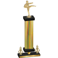 Premium Single Gold Carbon Fiber Victory Karate Trophy