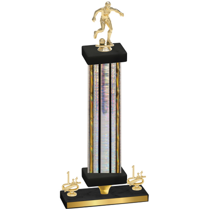 Premium Single Silver Glacier First Place Soccer Trophy