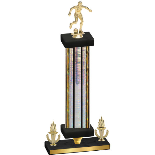 Premium Single Silver Glacier Victory Soccer Trophy