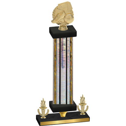 Premium Single Silver Glacier Victory Soccer Trophy