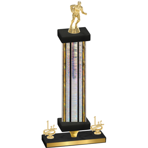 Premium Single Silver Glacier First Place Rugby Trophy